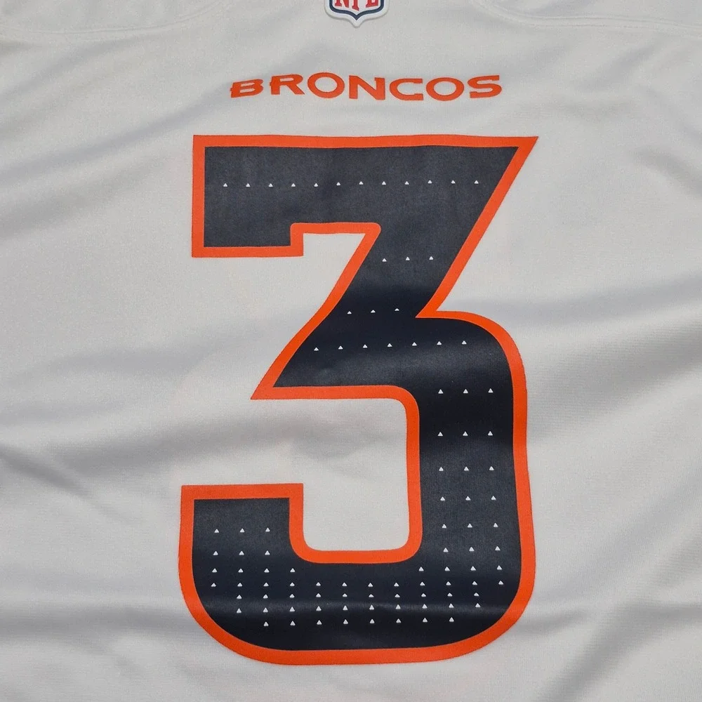 Russell Wilson Denver Broncos Nike Football Game Jersey White Men's Size 3XL